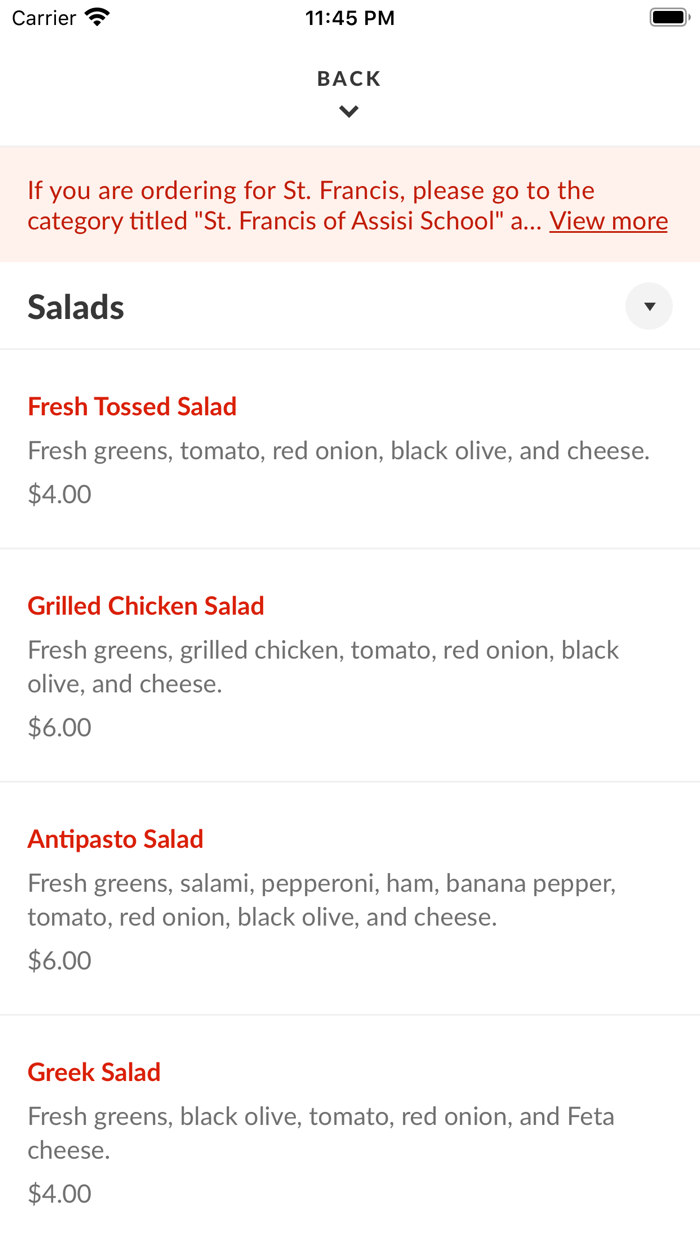 Georgios Oven Fresh Pizza