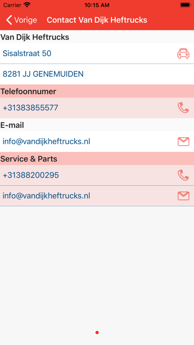 Van Dijk Heftrucks Screenshot