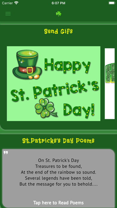 St. Patrick's Day Images Cards Screenshot