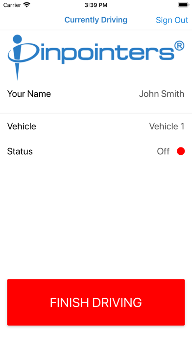 Pinpointers Driver ID Screenshot