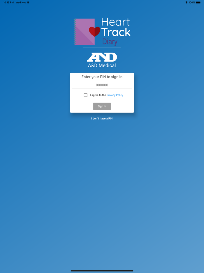 AandD Heart Track Diary