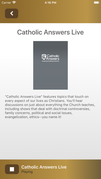 Billings Catholic Radio Screenshot