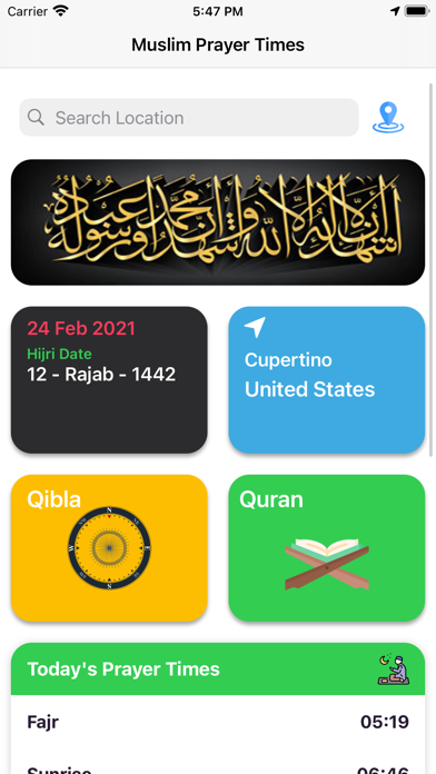 Muslim Plus 2021: Namaz Timing Screenshot