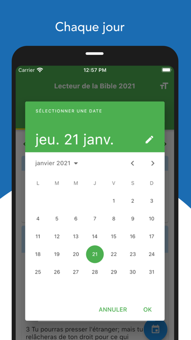 Lecteur de la Bible 2021 Screenshot