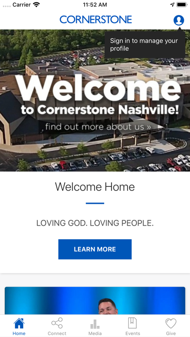Cornerstone Church Nashville Screenshot