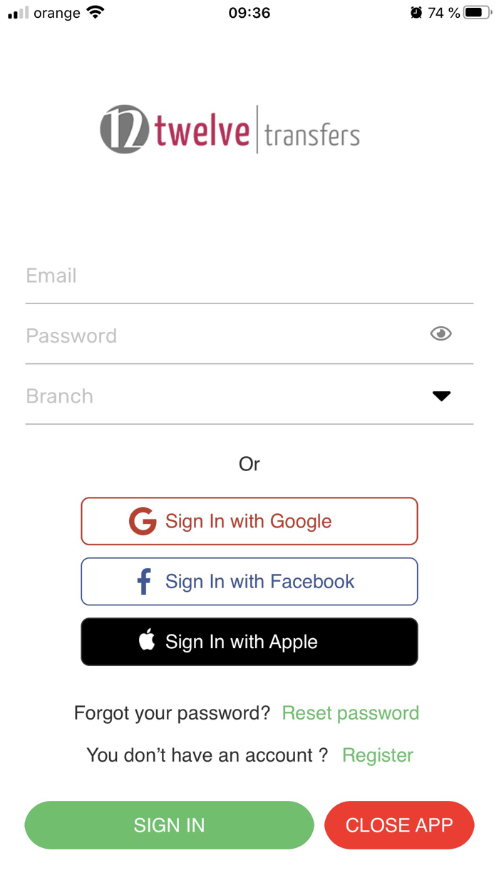 Twelve Driver Airport Transfer