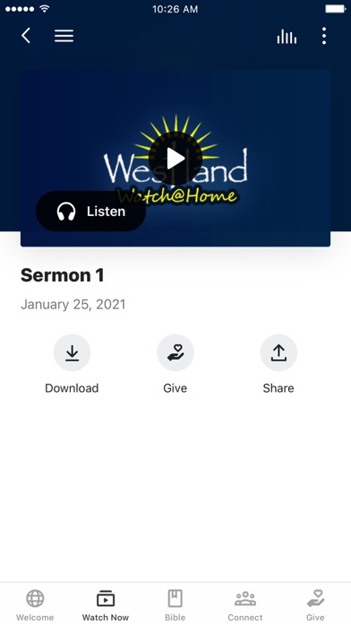 Westland Baptist Church Screenshot