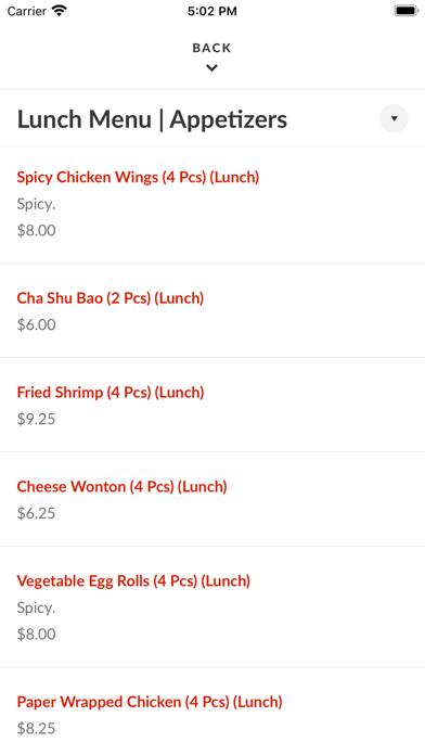 Bamboo Cuisine Screenshot