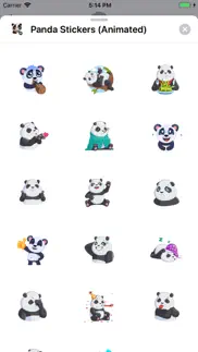 panda stickers (animated) iphone screenshot 3