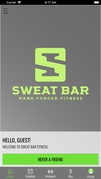 Sweat Bar Fitness screenshot 2
