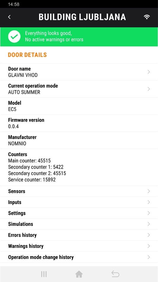#1. My Door Settings (iOS) 由: Doorson
