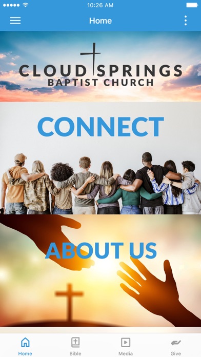 Cloud Springs Baptist Church Screenshot
