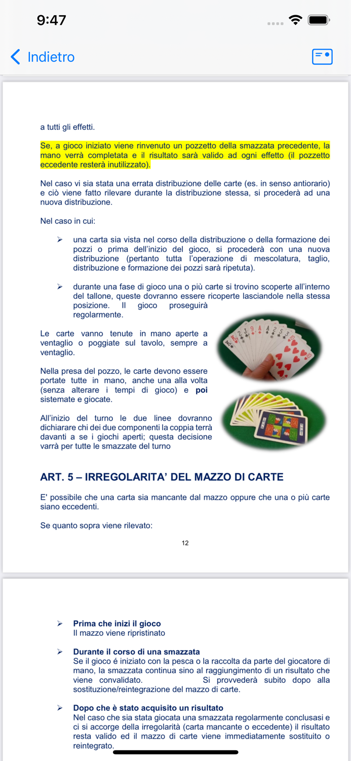 Codice di Gara Burraco Light