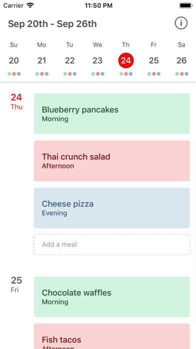 Simple Meal Planning Screenshot 1 - AppWisp.com Simple Meal Planning Screenshot 1 - AppWisp.com