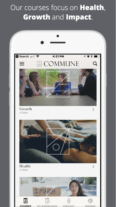 How to cancel & delete Commune: Life-Changing Courses from iphone & ipad 2