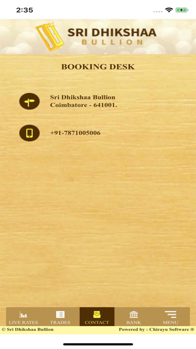 Sri Dhikshaa Bullion Screenshot