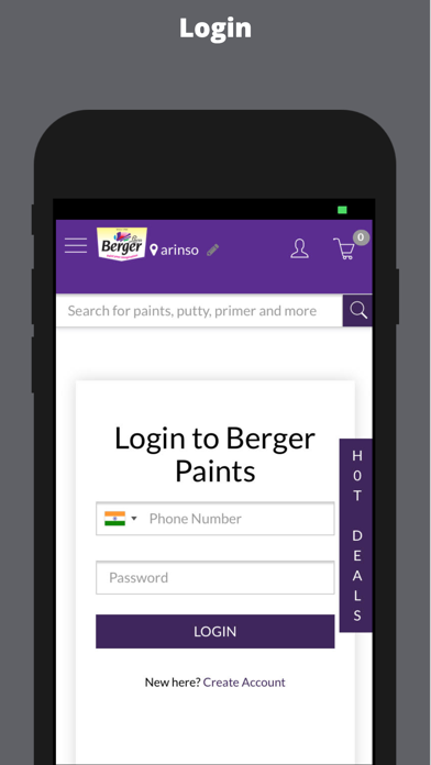 Berger Paints Shopping Screenshot