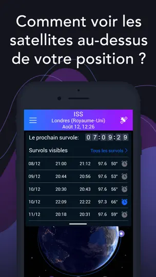 Capture d'écran de Rechercher Des Satellites 3D sur iPhone 4