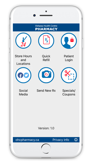 Oshawa Health Centre Pharmacy Screenshot