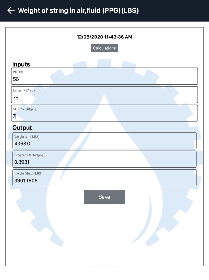 SMART Oil Field Calculation