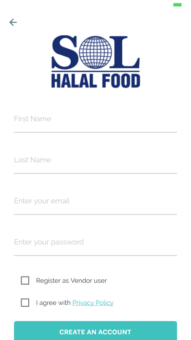 Screenshot #1 pour SOL Halal Food