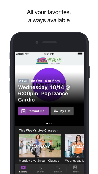 Groove Fitness Screenshot