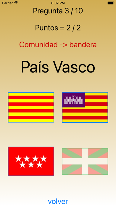 Comunidades y Provincias Screenshot