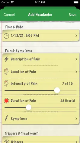 Game screenshot Headache Diary Pro hack