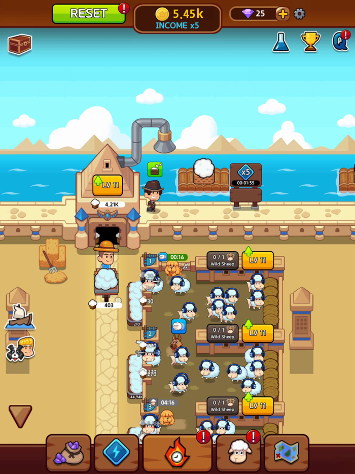 Sheep Farm Idle games Tycoon