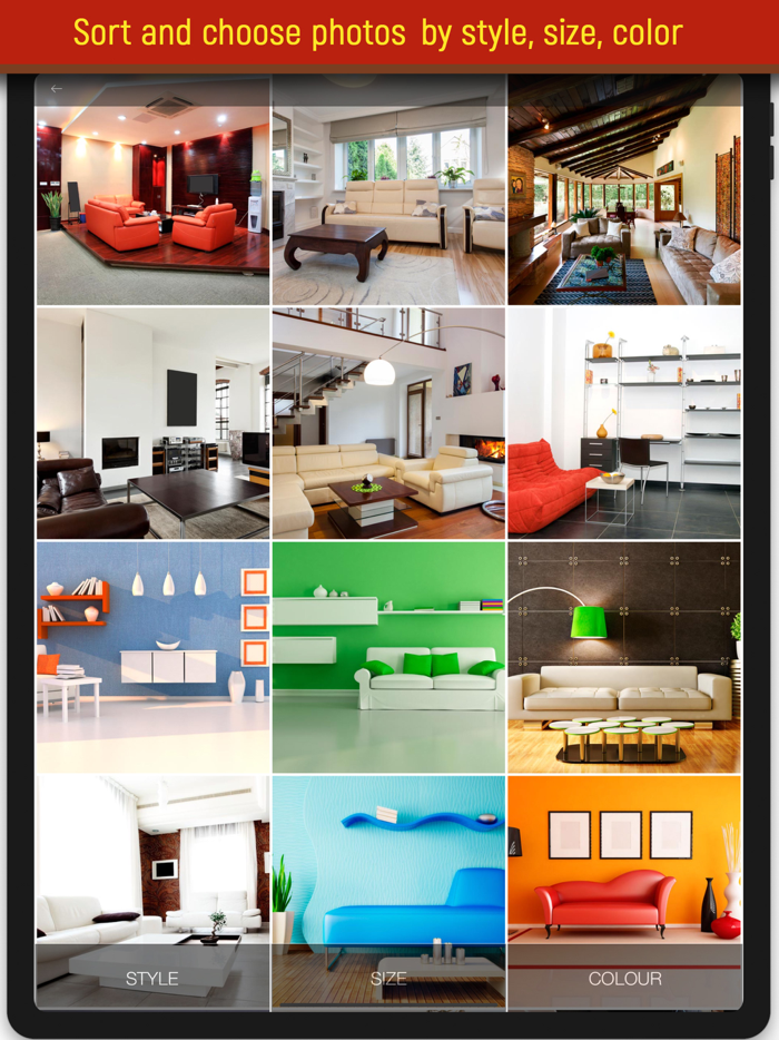 Living rooms. Interiors design