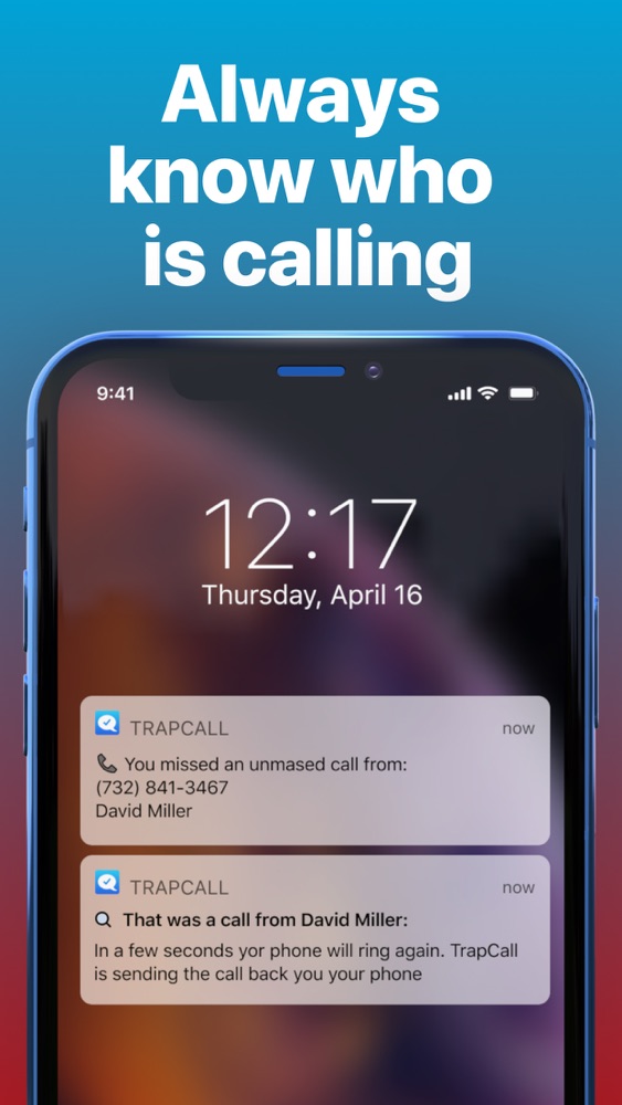 TrapCall: Reveal No Caller ID App for iPhone - Free Download TrapCall