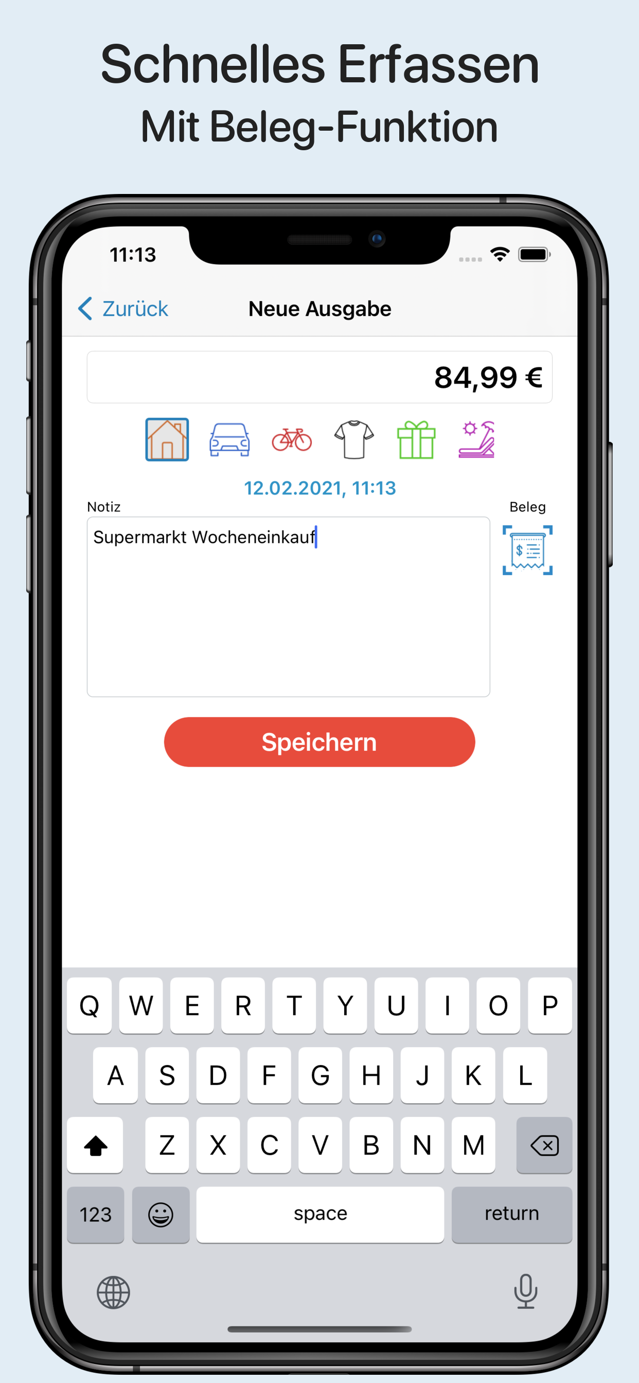 myMoney - Haushaltsbuch