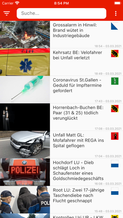 Polizei-Schweiz Screenshot