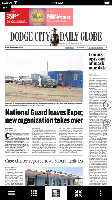 Dodge City Daily Globe Screenshot