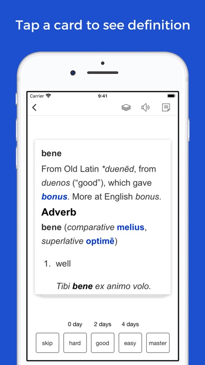 Latin vocabulary flashcards screenshot-3