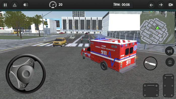 Emergency Ambulance Car Driver