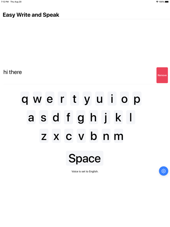 Screenshot #4 pour Easy Write and Speak