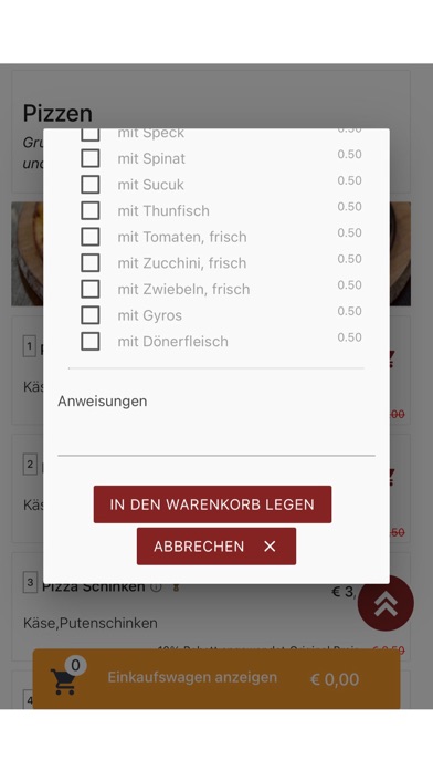 Pizza Center Herten Screenshot