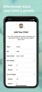 Diaper Alerts for growing baby screenshot #1 for iPhone