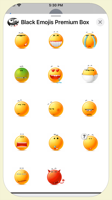 Black Emojis Premium Box Screenshot