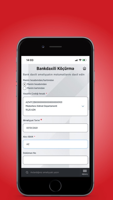 Ziraat Bank Azerbaijan Screenshot