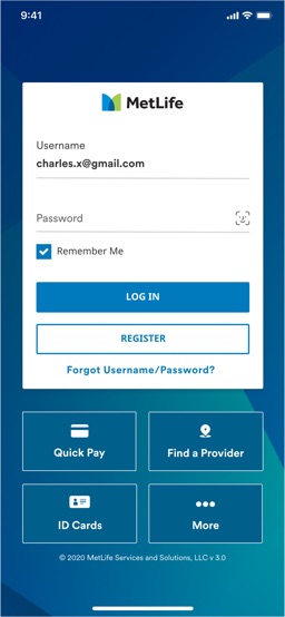 MetLife US App app screenshot