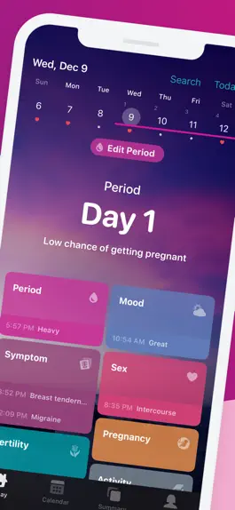 Game screenshot One Period Tracker & My Health apk
