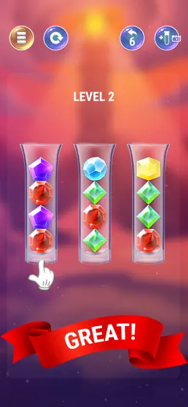 Game screenshot Gem Sort IQ Ball Color Puzzle hack
