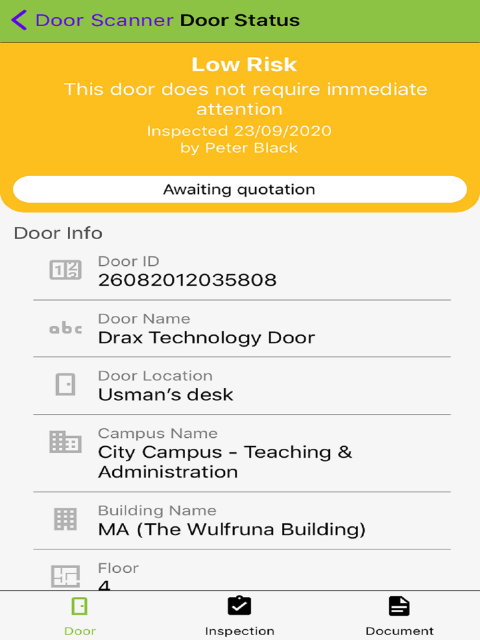 Drax 360 - Door Check