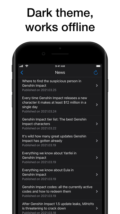 Pocket Wiki for Genshin Impact Screenshot