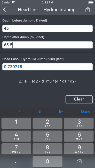 Waterworks Calculations Screenshot