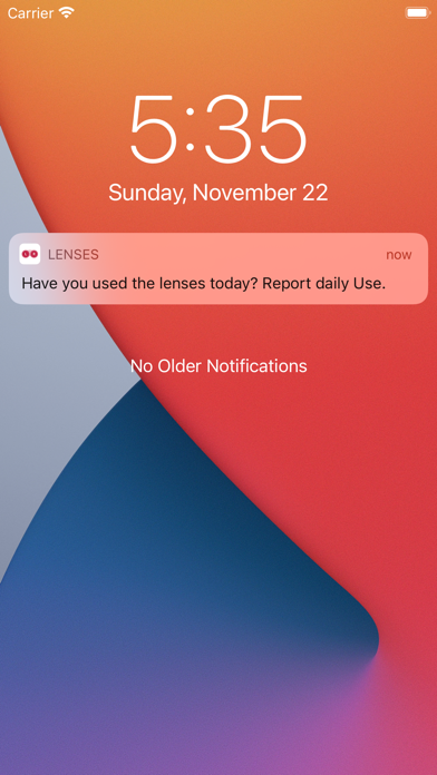 Contact Lenses Screenshot