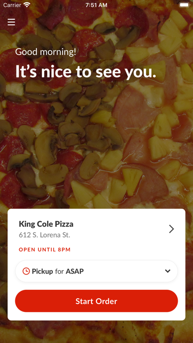 King Cole Pizza Screenshot