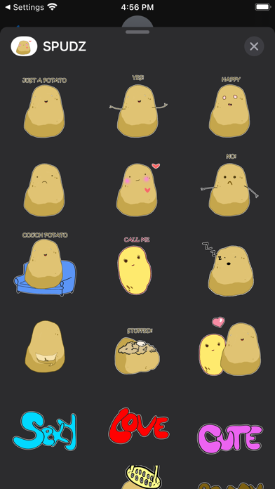 Screenshot #2 pour SPUDZ Sticker Pack